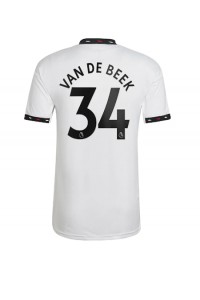 Manchester United Donny van de Beek #34 Fotballdrakt Borte Klær 2022-23 Korte ermer
